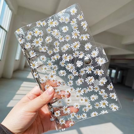 

Binder A6 A7 6 Ring Cover Motif Daisy Transparan Cover Only