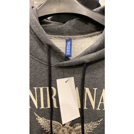 Hoodie H&amp;M Nirvana Angel Grey