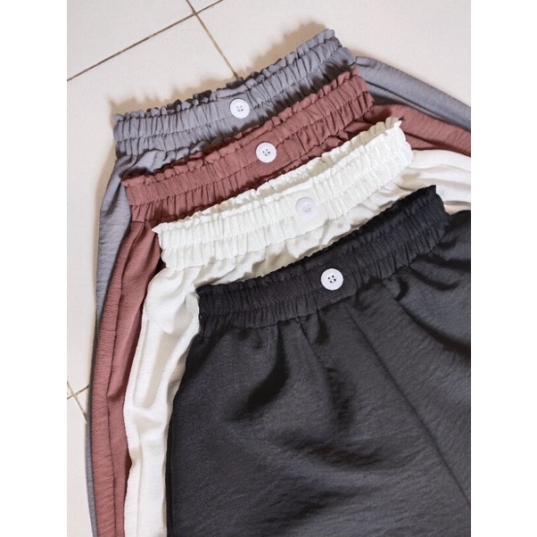 celana Kulot knit hornet highwaist wanita premium variasi kancing KNIT HORNET XR.COLECTIONS