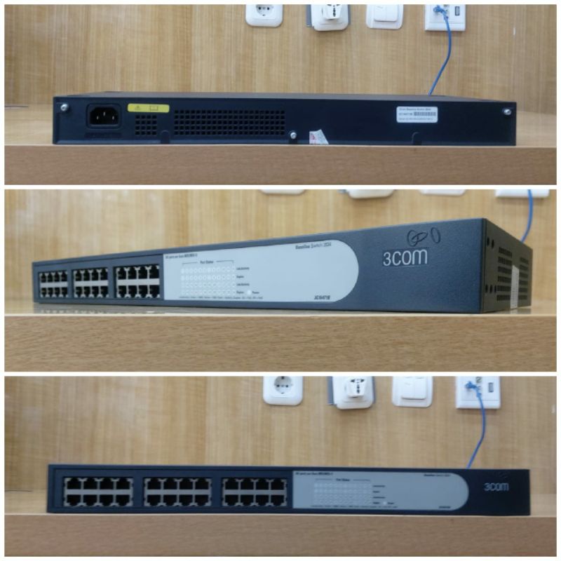 Switch Unmanaged 3COM 24 Ports ( 3C16471B) 3COM Baseline Switch 2024 - 10/100