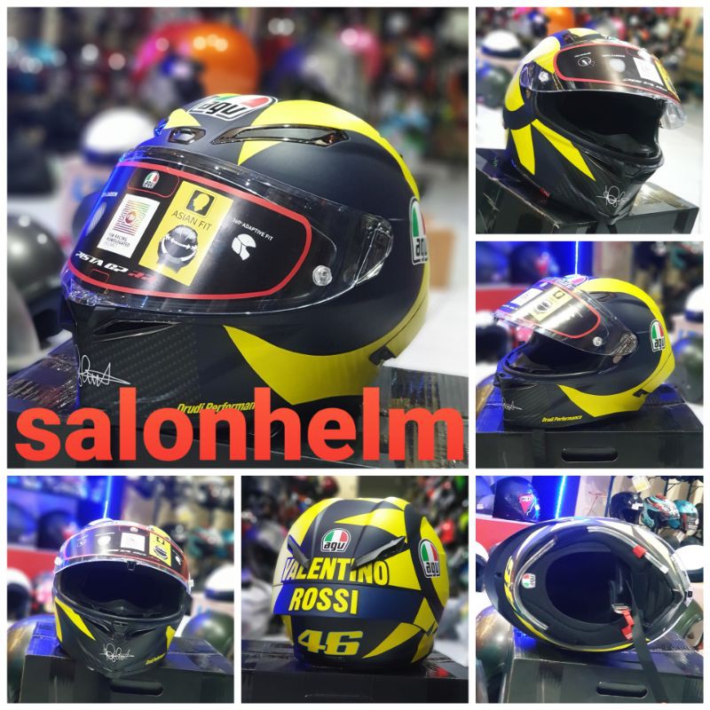 HELM AGV PISTA GPRR CLONE SOLELUNA 2018 ABS 1: 1