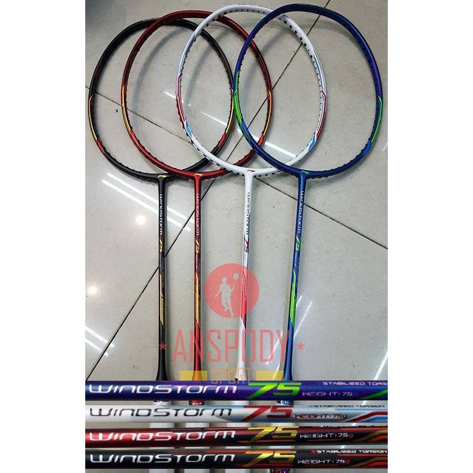 RAKET BADMINTON LINING WINDSTORM 75
