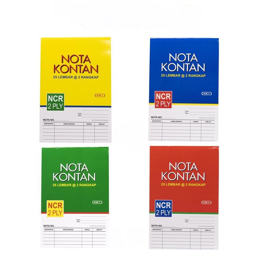 

Buku Nota Kontan KIKY 2 PLY / Rangkap Kecil (104x154mm) per BUKU