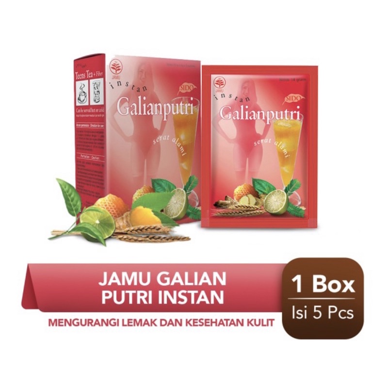 Sidomuncul jamu galian putri box 5 pcs