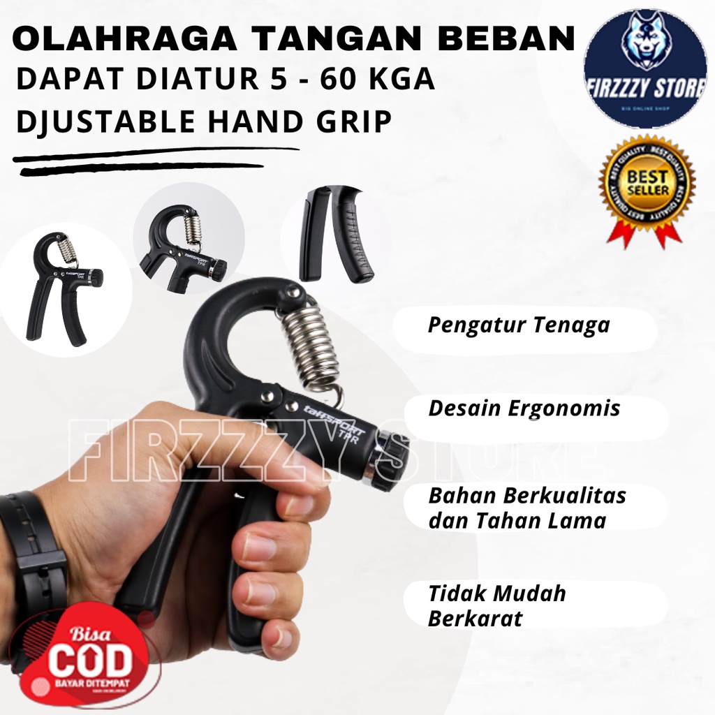 Olahraga Tangan Beban Dapat Diatur 5 - 60 kgA djustable Hand Grip