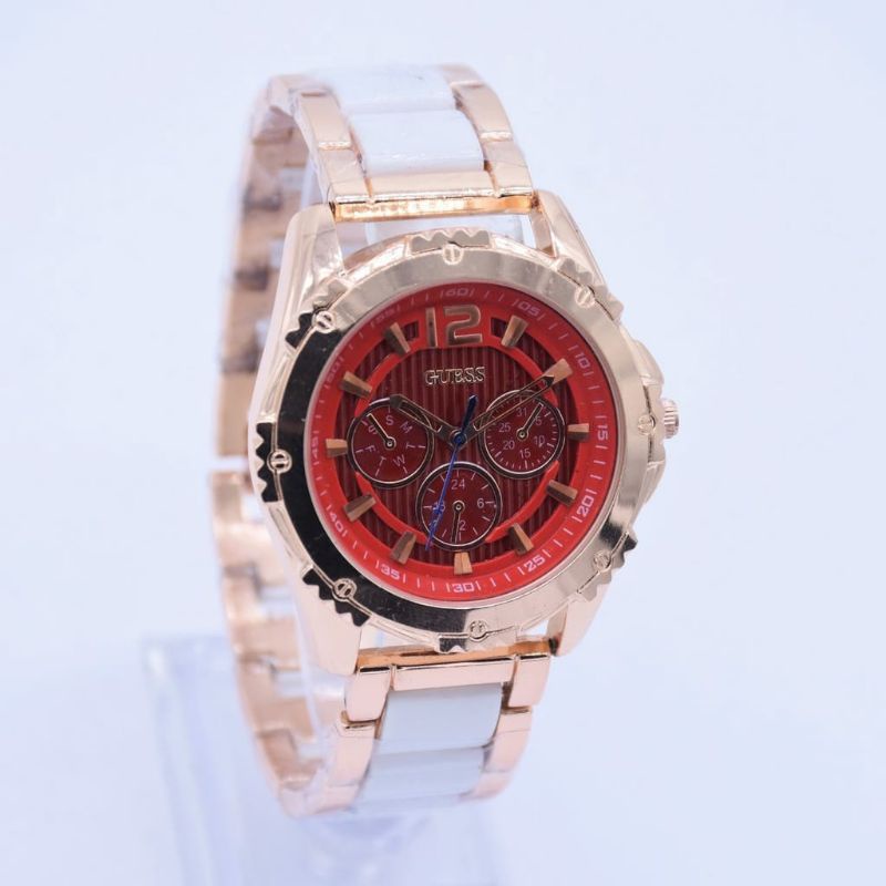 Jam Tangan Guess Fashion Rantai Pria Wanita Terlaris Kasual Big Sale Bisa COD