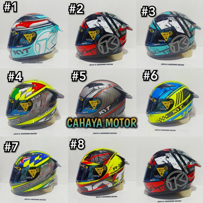 PAKET GANTENG HELM KYT R10 FULL FACE