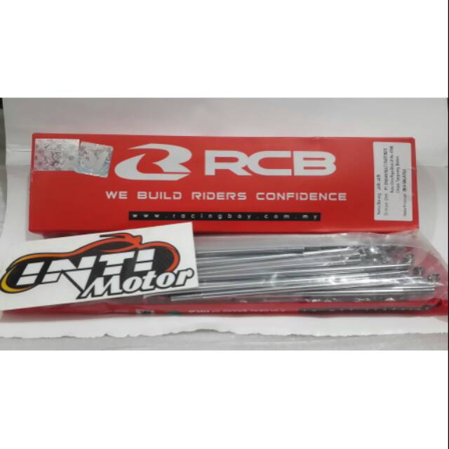 RUJI RCB CHROME KROM UKURAN 89 120 130 157 154 RING 17 ANTI KARAT WARNA SILVER JARI JARI RCB spokes