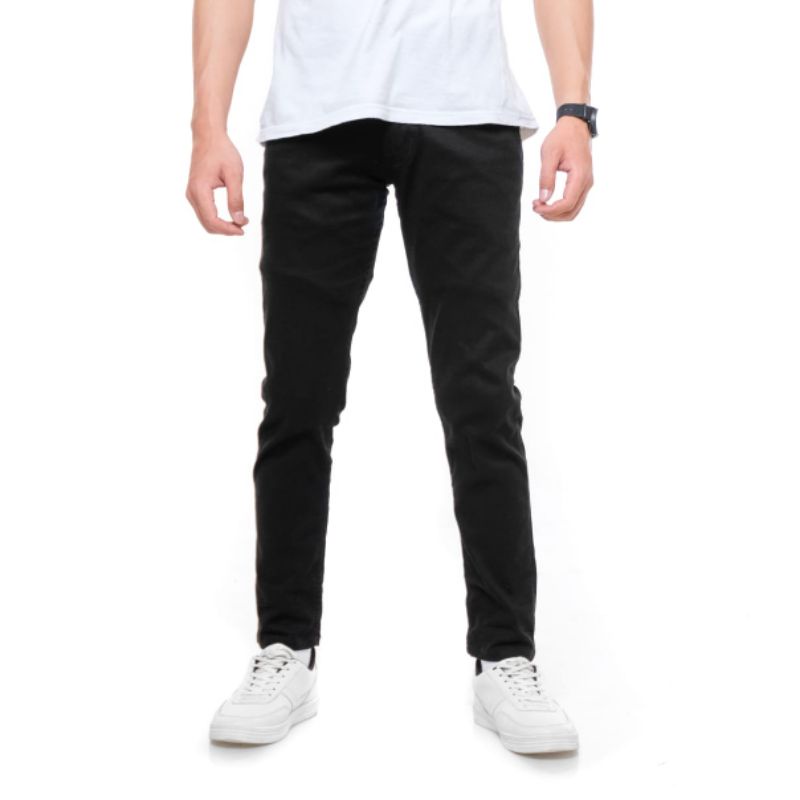 Celana panjang Chinos pria slim fit casual Kerja santai