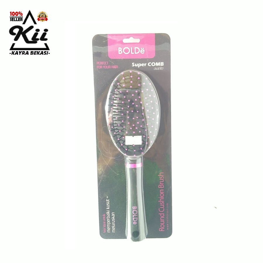 BOLDe Super Comb Round Cushion Brush - Sisir Rambut Cushion Brush