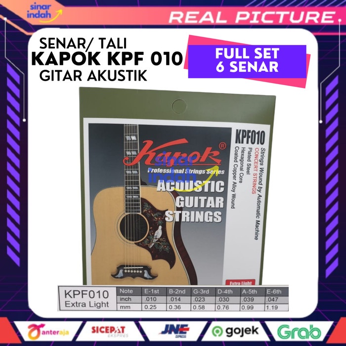 Senar Gitar Akustik Kapok KPF 010 String Gitar Acoustic Tali Gitar