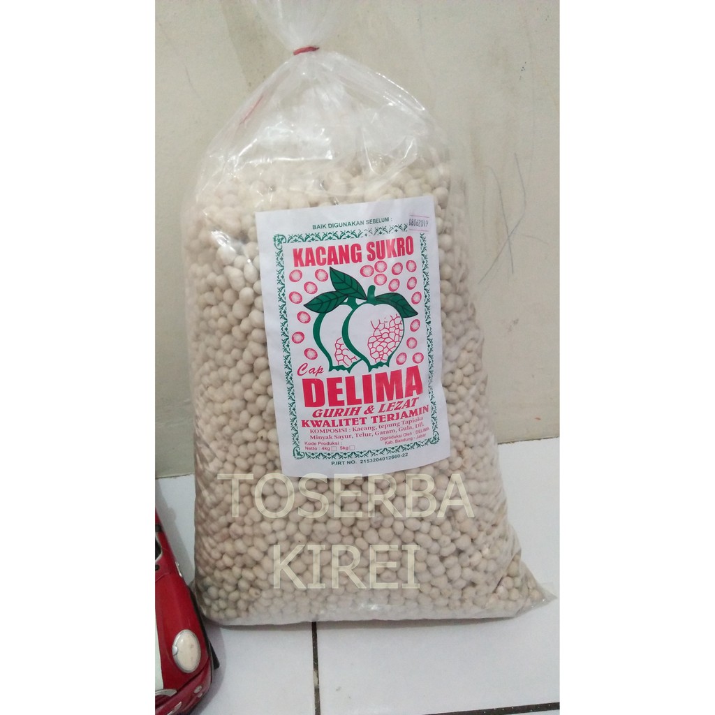 

Snack kiloan/ makanan ringan kacang sukro putih 1 bal