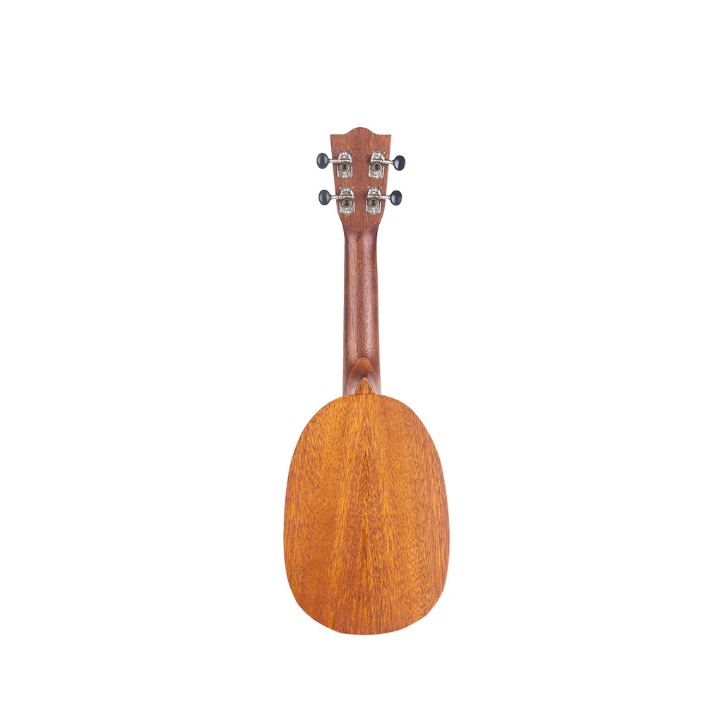 Ukulele Soprano Pineapple Mandalika Natural UKF-21NT Free Softcase, Senar Cadangan, Pick, Sertifikat