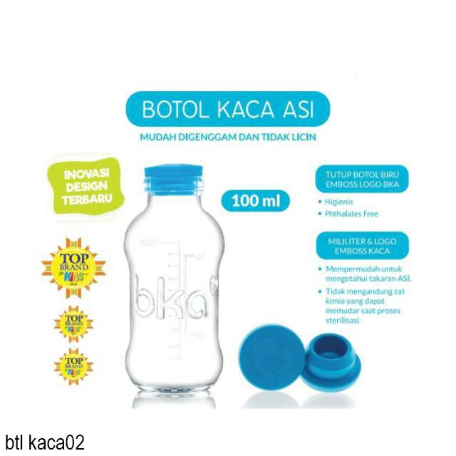 Botol kaca/ Botol kaca BKA/ Botol BKA/ peyimpan asi/ Botol Kaca 120 ml/ botol Vial 120ml btlc02