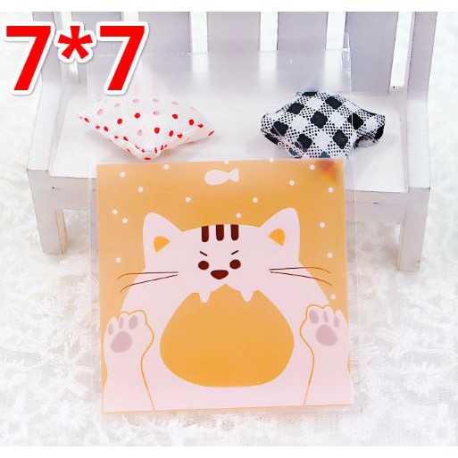 

Plastik Fancy Cookies - Kue - Permen - Accessories Orange Cat 7x7