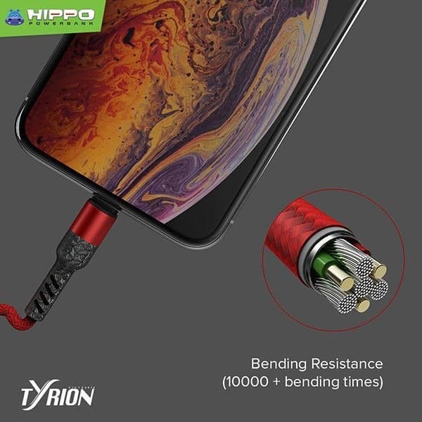 Hippo Tyrion Kabel Data Charger 3 in 1 Micro USB Type C Lightning Original Cable Ori Casan Iphone