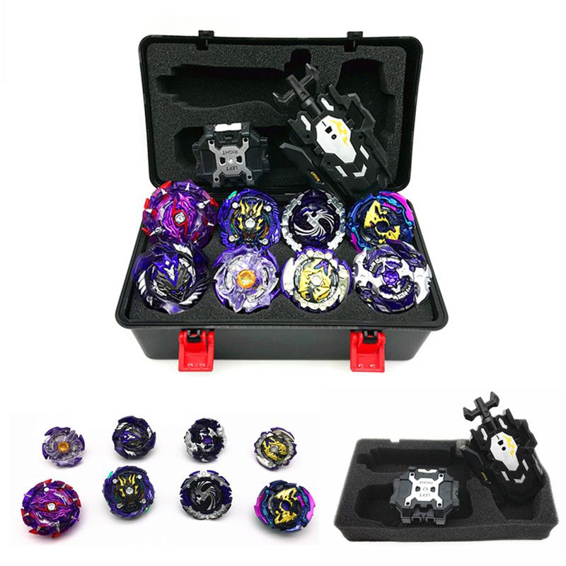 【Spot goods】8pcs Gyro Burst Beyblade Set With Launcher Portable Storage Box Kids Gift Toy