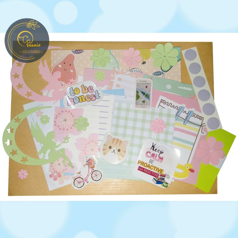 

50pcs Journal kit cute memo pad campur