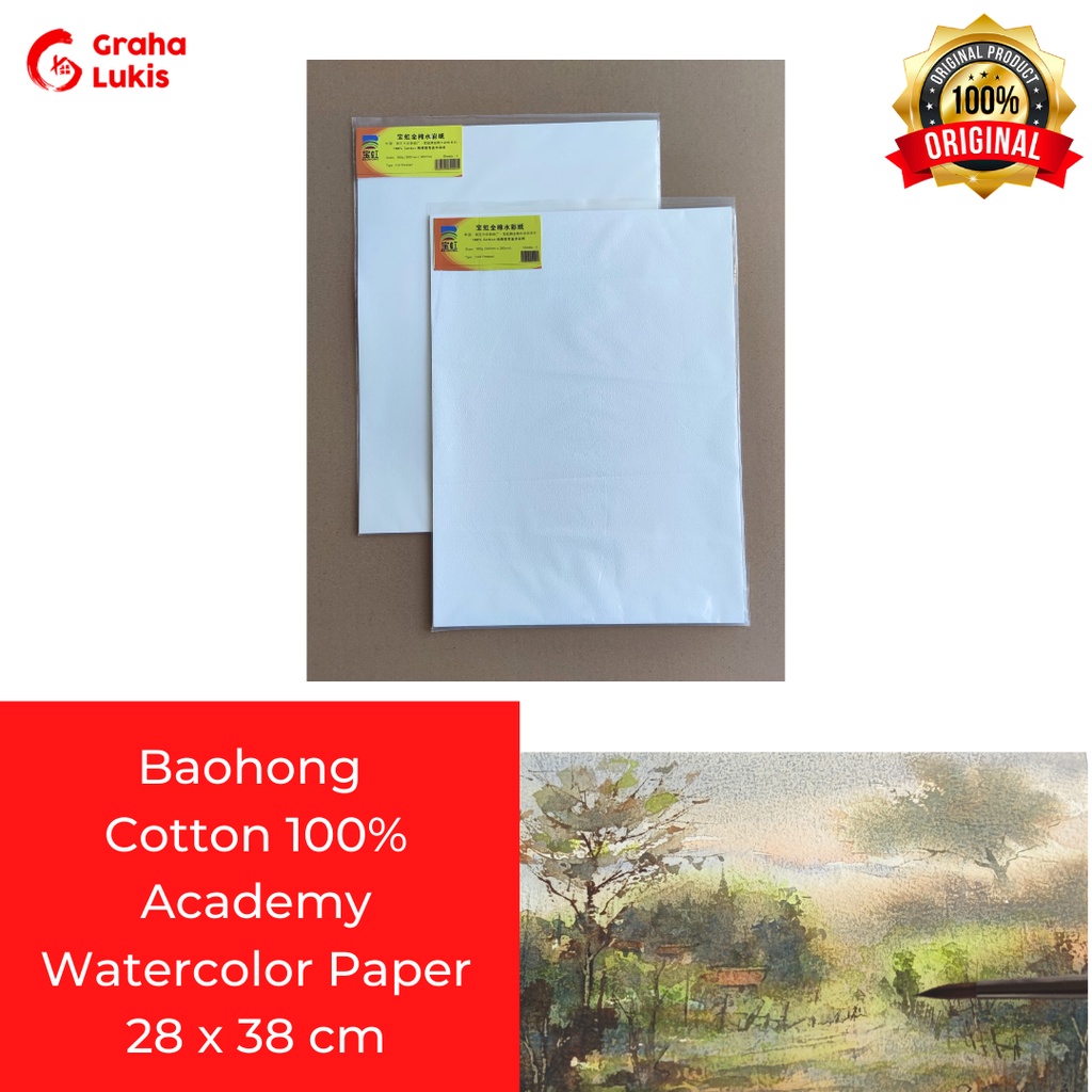 Baohong Academy Watercolor Paper 28x38cm 300gsm 100% cotton