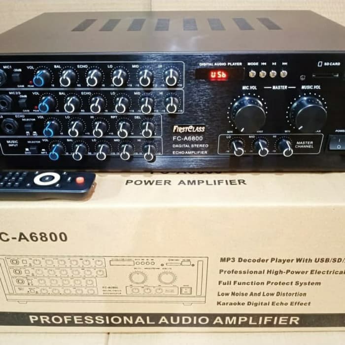 Ampli bluetooth firstclass fc a6800 power mixer fca 6800 original