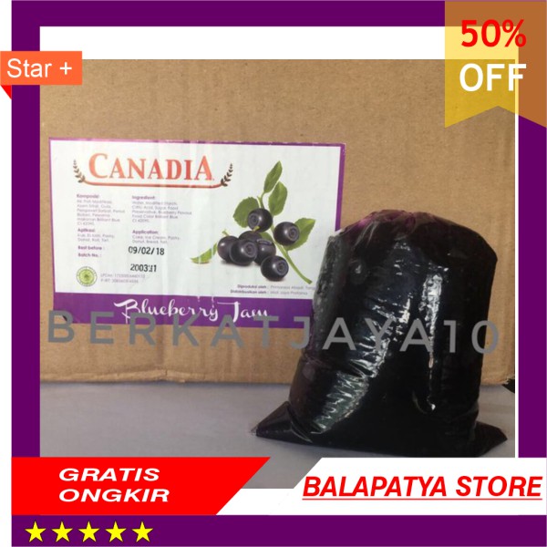 

HOT PROMO !!! Prims food Canadia Blueberry Jam selai repack murah ekonomis 250 gr