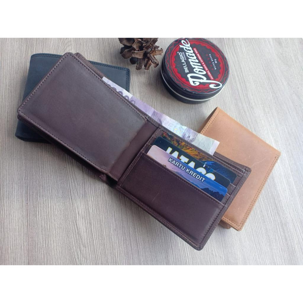 Dompet pria full kulit asli  / dompet lipat standart kulit asli JATACC - DFST