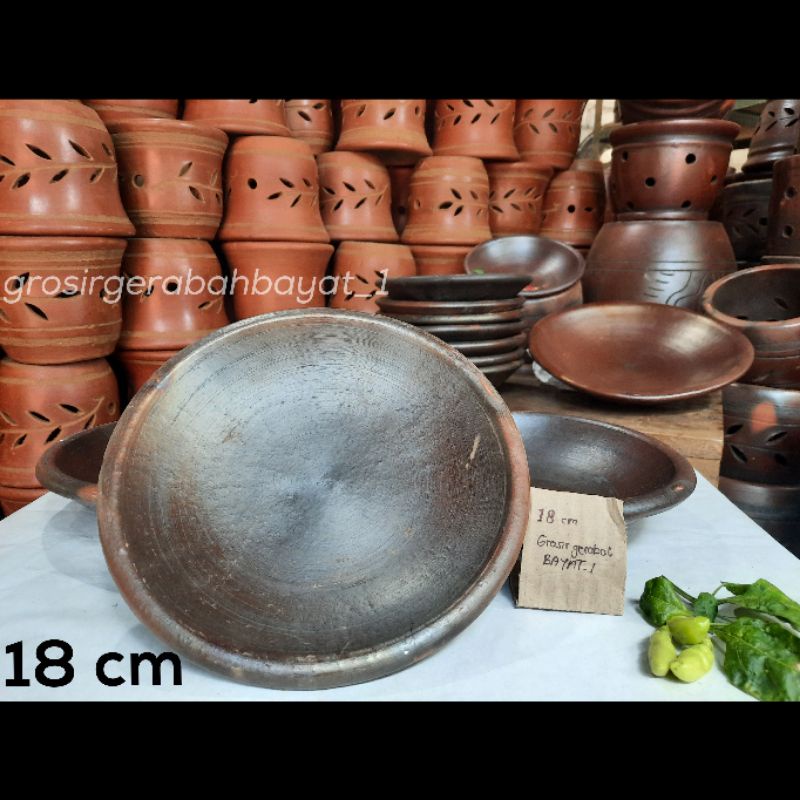 Jual Cowek Tanah Liat Sambal Gami Tahan Panas - 18 cm | Shopee Indonesia
