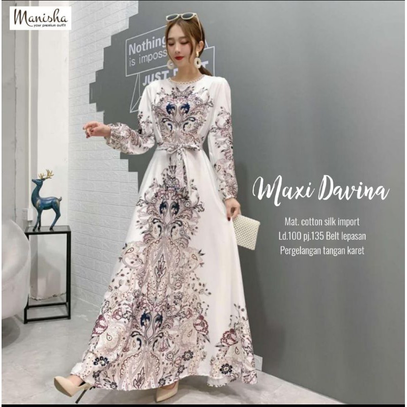 Manisha Gamis Terbaru Maxy Davina premium