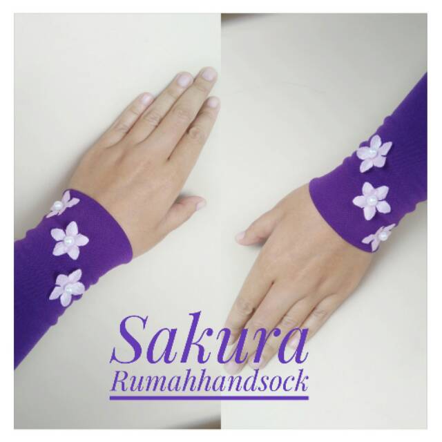 jual manset tangan bahan jersey Manset sakura / manset tangan wanita pendek premium