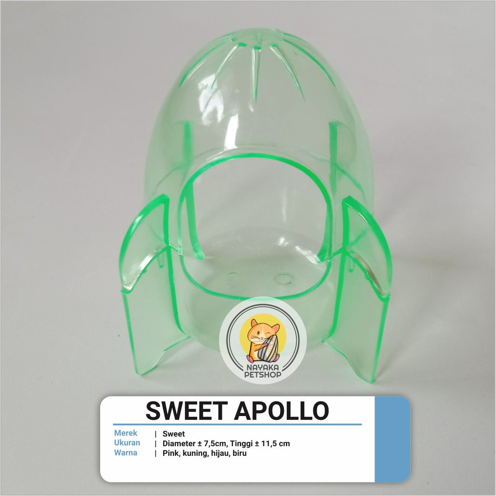 Tempat Mandi Pasir  Rumah Hamster | Sweet Apollo