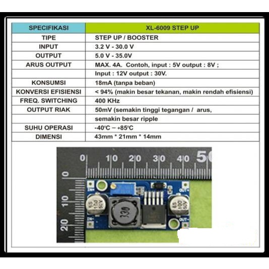 MODUL STEP UP MODULE POWER SUPPLY 4A 5V-35V DC-DC MODULE