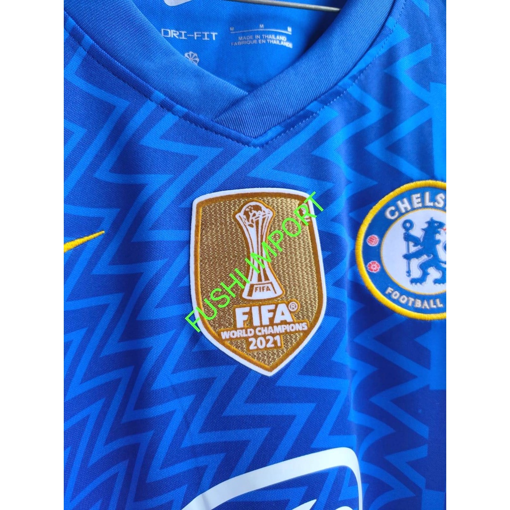 HQ JERSEY BOLA CHELSEAA HOME FULL PATCH CHAMPION + WCC 2021-2022 GO HIGH QUALITY IMPORT