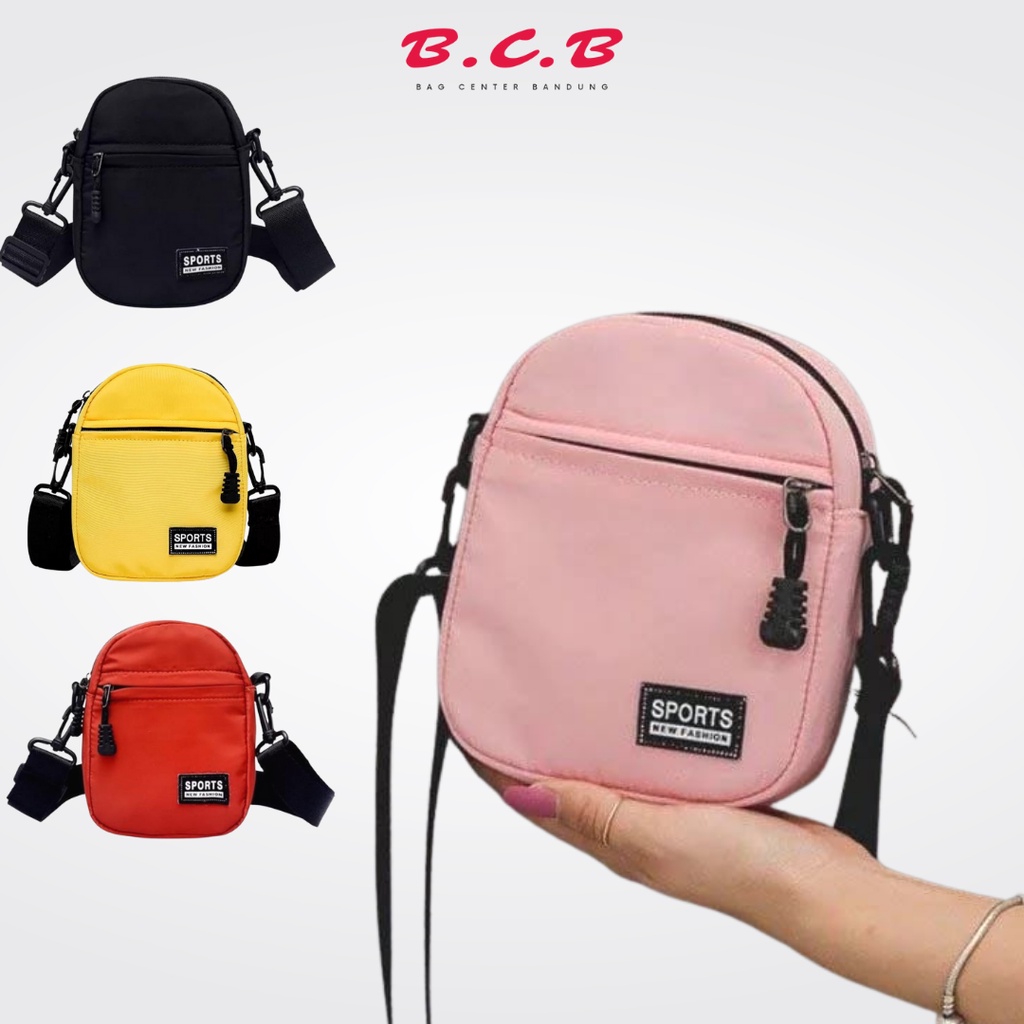 BCB - Tas Selempang Wanita Kekinian Fashion Sport Korea Mini Kecil Kanvas Sling bag Sholder bag