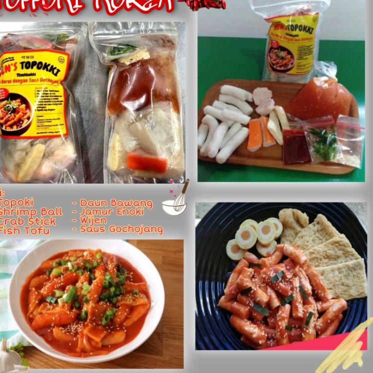 

C READY Tapoki / Topoki Toppoki Khas Korea Toboki Tteokbokki dilengkapi dengan bumbu ♣↑ Grosir )人