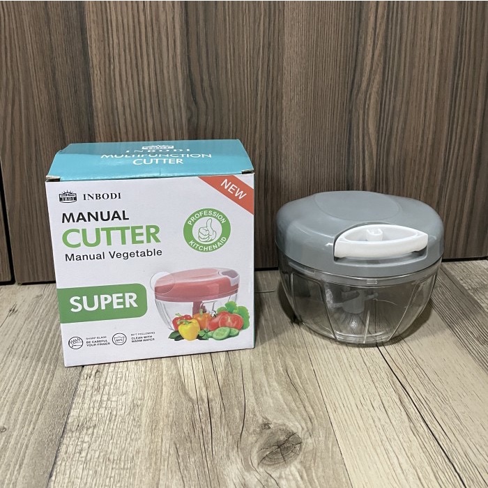 Inbodi Speedy Chopper Blender Tangan Tarik Manual Perajang Serbaguna Kapsul Cutter 3 Mata Pisau Alat Pencacah Portable Capsule Bumbu Dapur