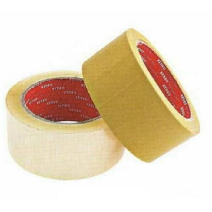 

LAKBAN PLAKBAN OPP TAPE BENING COKLAT 2" INCHI INCH 48MM Berkualitas