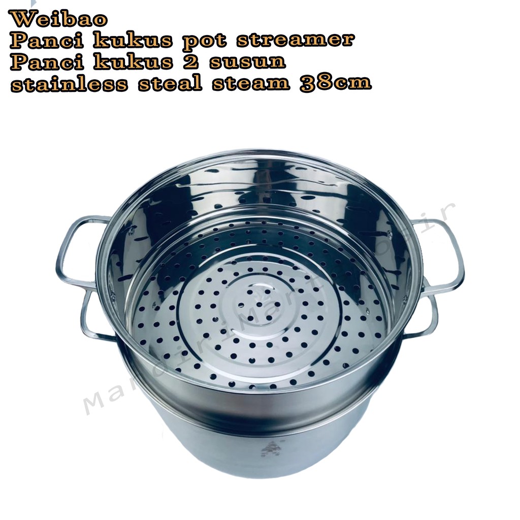 panci kukus pot steamer *weibao * panci kukus 2 susun* 38 cm