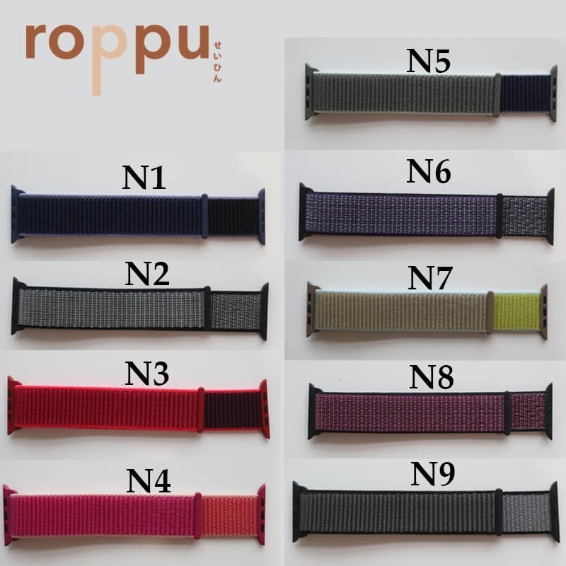 Roppu NEW MULTICOLORS nylon strap for apple watch all series