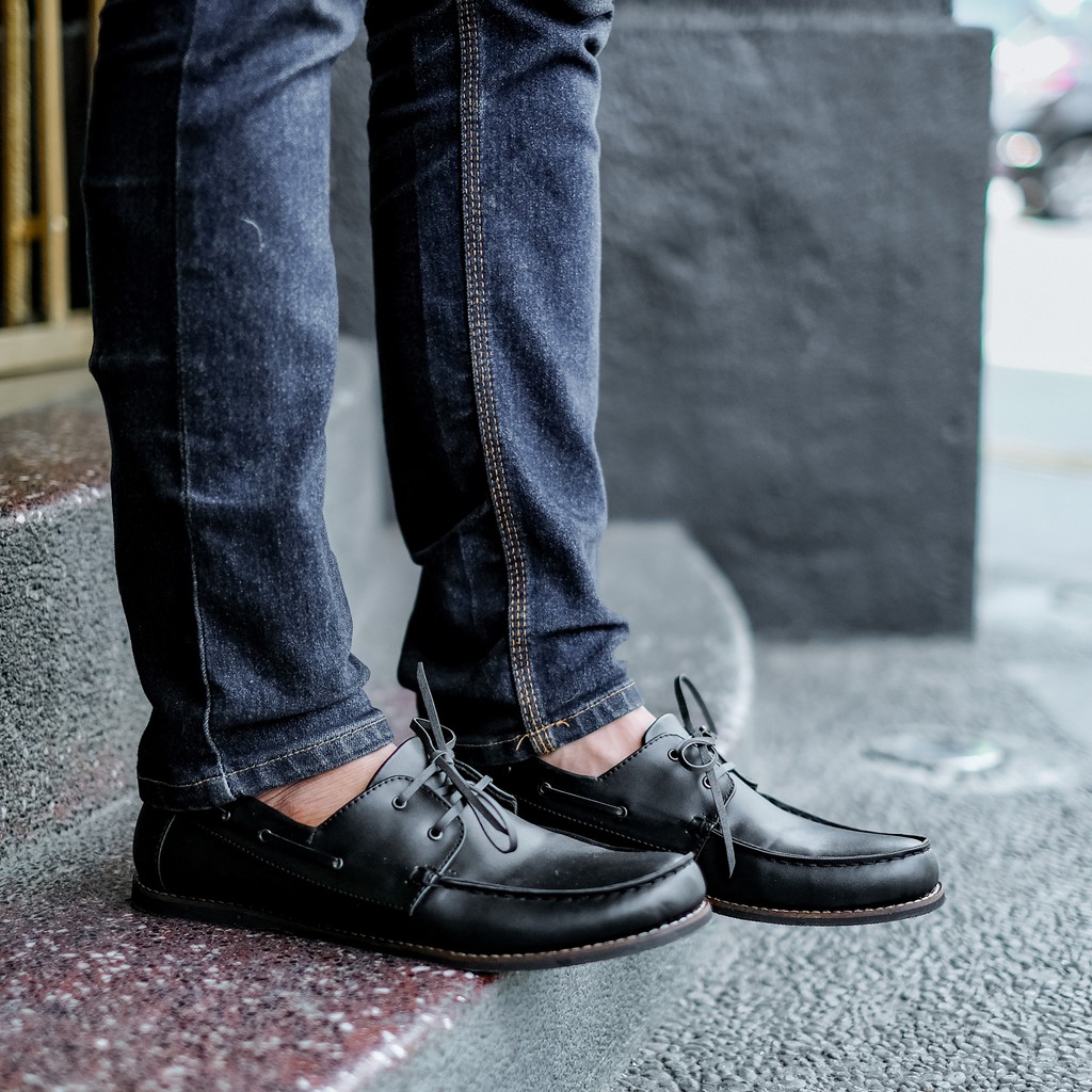 ALLISON BLACK |FORIND x JACK| Sepatu Casual Kasual Pria/Cowok/Men Formal Original Footwear Ori Lokal