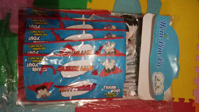 Plastik Snack / Plastik Snack Ulang Tahun Custom Karakter Superman Kids