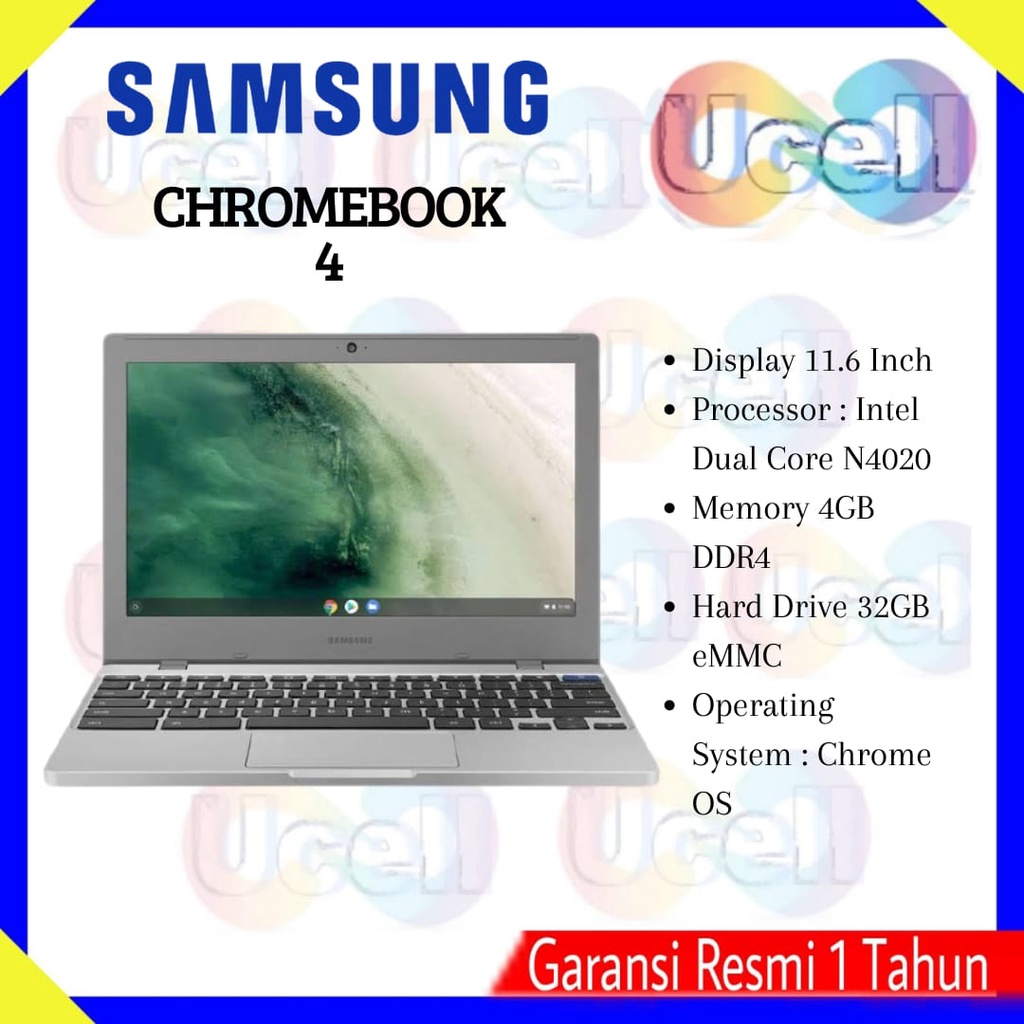 Samsung Chromebook 4 Laptop 11.6" 4GB 32GB - Garansi Resmi