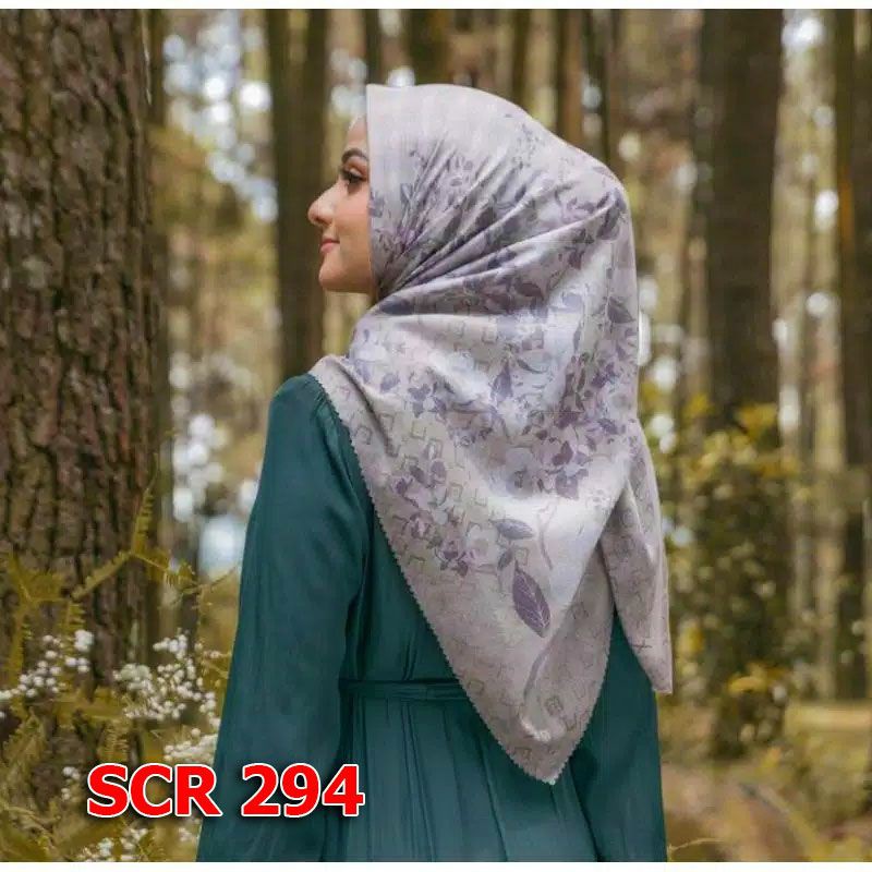 Scarf Hijab Segi Empat Jilbab Square Motif Terbaru Bahan Voal Part 1