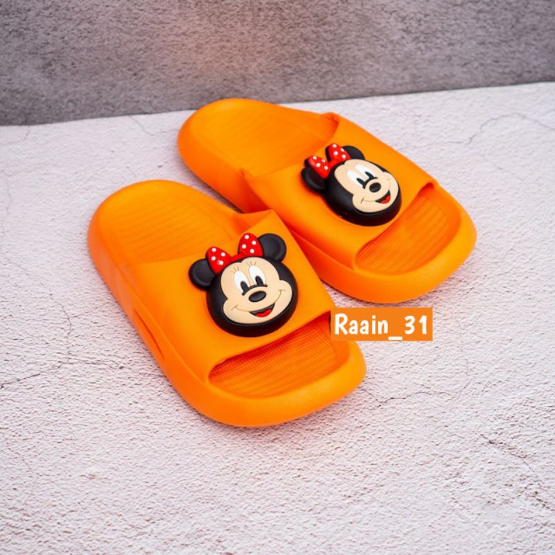 Sandal anak Mickey mouse Sandal import anak Selop anak karakter disney Sendal anti slip anak perempuan