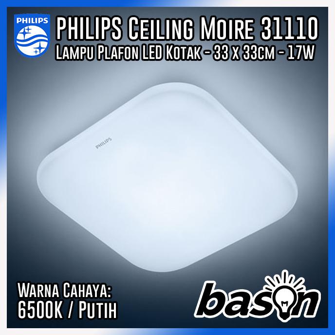 Trendi Philips Ceiling Led 31110 Moire 17W 1100Lumen - 33X33Cm - Putih Sale