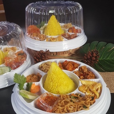 

Tumpeng Mini Nasi Kuning / Nasi putih | Mustopa Cita Rasa