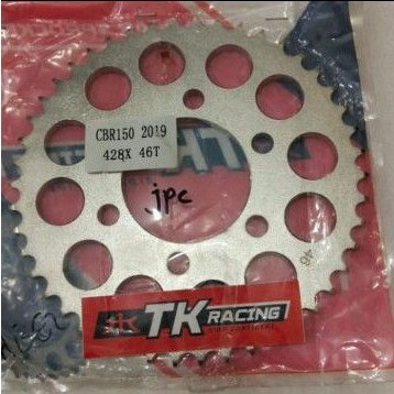 GIR GEAR BELAKANG CBR150R NEW, CBR 150 2019 TK RACING 428*46 LUBANG 6