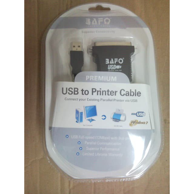Kabel Usb To Pararrel Bafo ( Usb To Lpt )