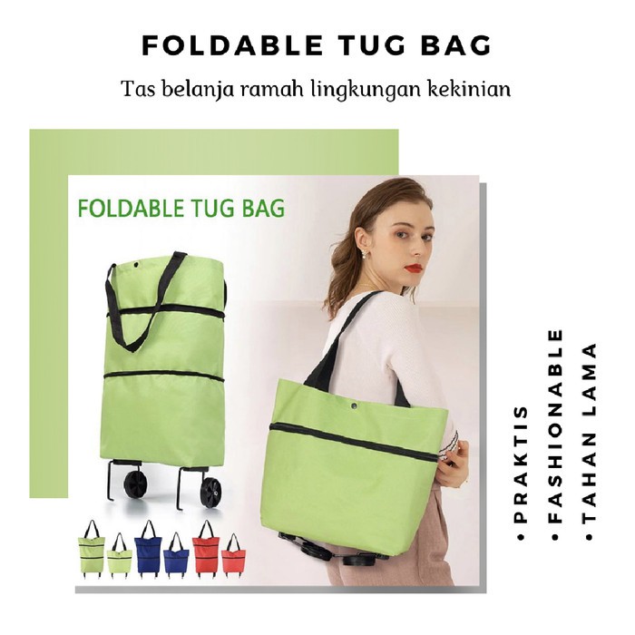 GARANSI 1 BULAN kerusakan Foldable tug bag TAS NEW NORMAL