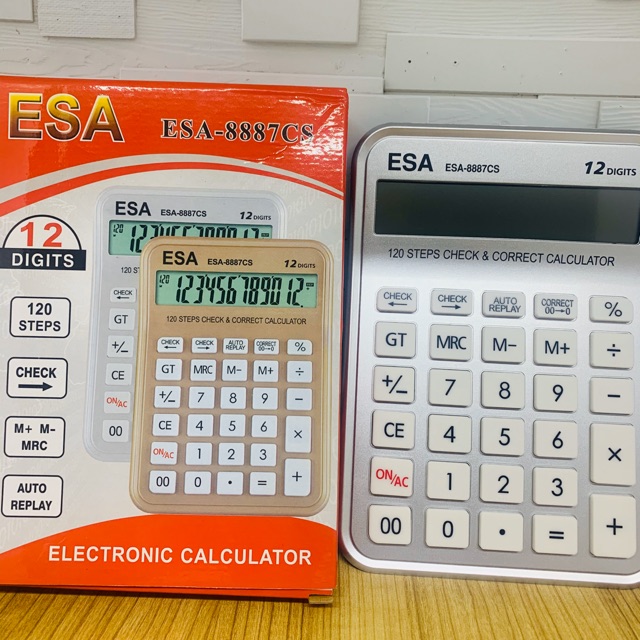 

Kalkulator ESA 8887CS 12 digits Calculator Besar ESA 8887CS