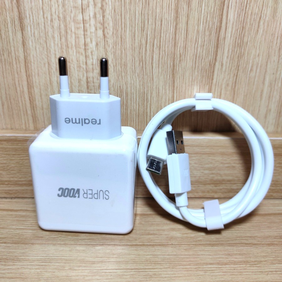 Charger Realme 20W Micro dan Type C SUPER VOOC Original Fast Charging